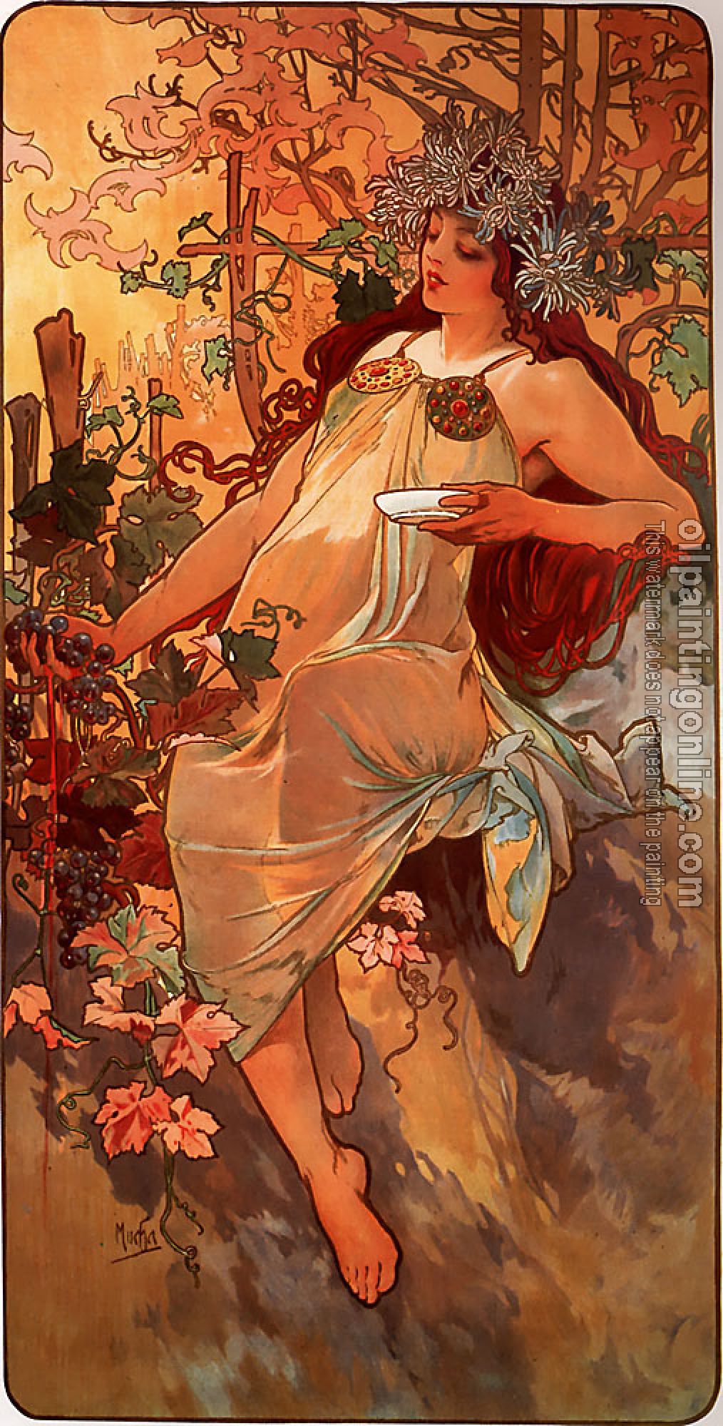 Mucha, Alphonse Maria - Autumn